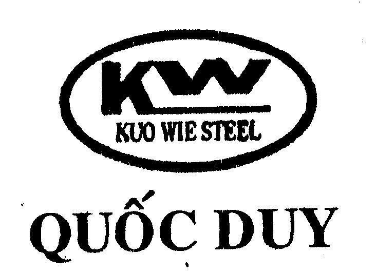 Mẫu nhãn hiệu KW KUO WIE STEEL Quốc Duy