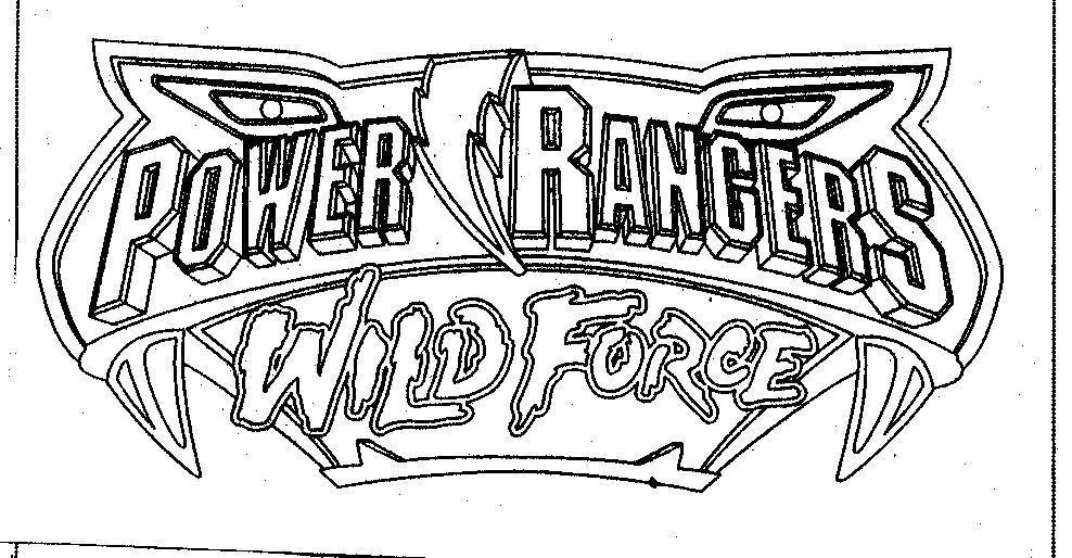 Mẫu nhãn hiệu POWER RANGERS WILD FORCE