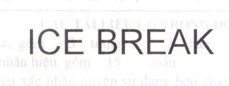 Mẫu nhãn hiệu ICE BREAK