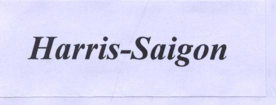 Mẫu nhãn hiệu HARRIS - SAIGON