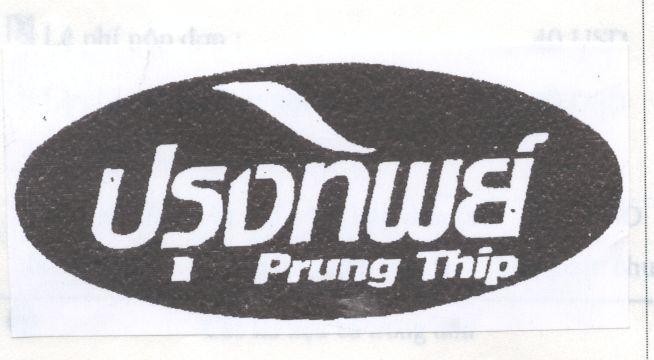 Mẫu nhãn hiệu PRUNG THIP