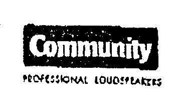 Mẫu nhãn hiệu COMMUNITY PROFESSIONAL LOUDSPEAKERS