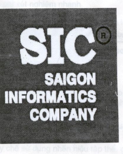 Mẫu nhãn hiệu SIC SAIGON INFORMATICS COMPANY