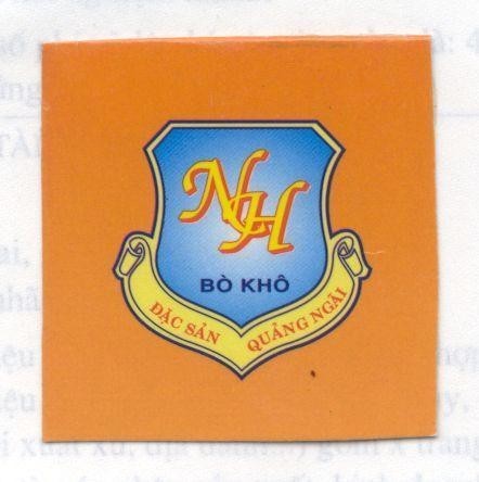 Mẫu nhãn hiệu NH Bò Khô DAC SAN QUANG NGAI