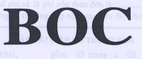 Mẫu nhãn hiệu BOC