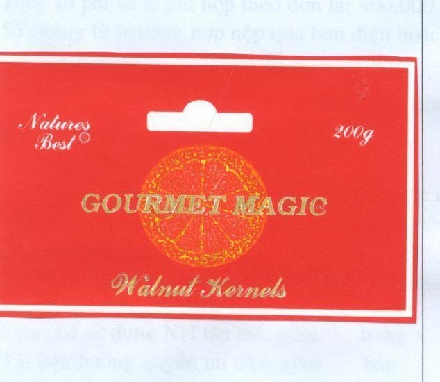 Mẫu nhãn hiệu GOURMET MAGIC