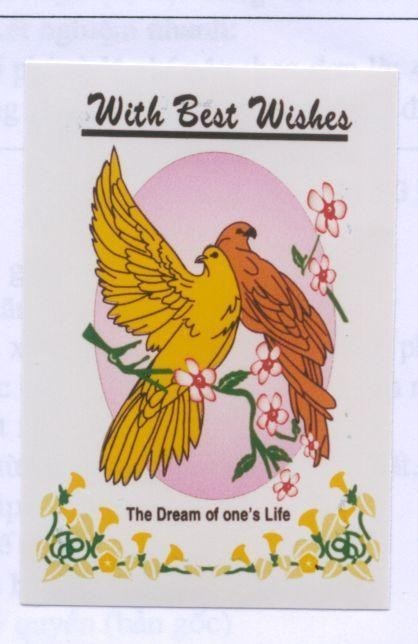 Mẫu nhãn hiệu WITH BEST WISHES THE DREAM OF ONE'S LIFE