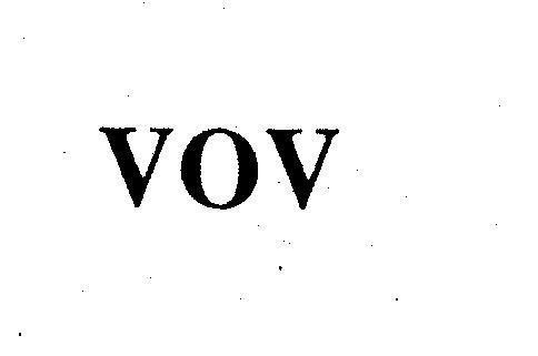 Mẫu nhãn hiệu VOV