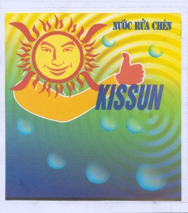 Mẫu nhãn hiệu Nước rửa chén Kissun