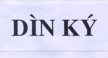 Mẫu nhãn hiệu Dìn Ký