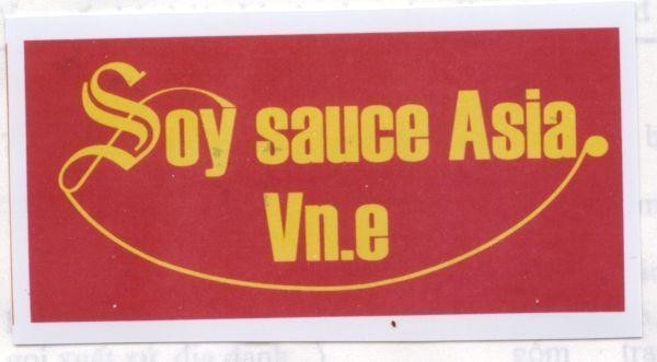 Mẫu nhãn hiệu SOY SAUCE ASIA VN.E