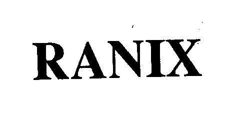 Mẫu nhãn hiệu RANIX