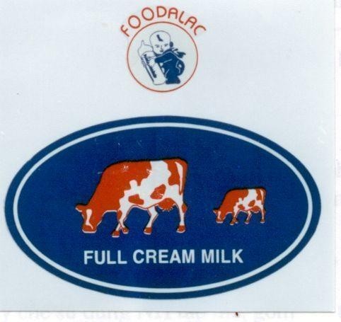 Mẫu nhãn hiệu FOODALAC FULL CREAM MILK