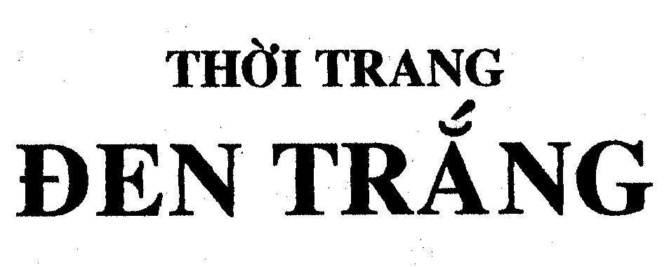 Mẫu nhãn hiệu THờI TRANG ĐEN TRắNG