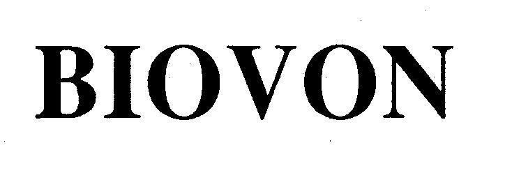 Mẫu nhãn hiệu BIOVON