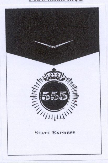 Mẫu nhãn hiệu 555 STATE EXPRESS