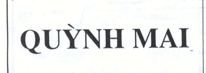 Mẫu nhãn hiệu Quỳnh Mai