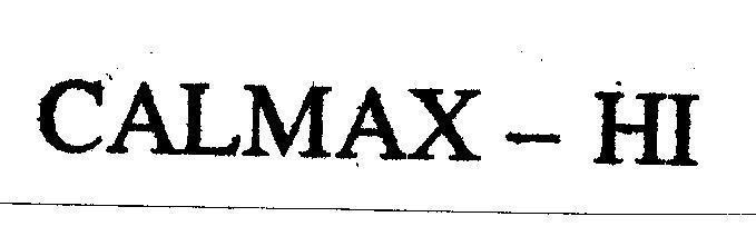 Mẫu nhãn hiệu CALMAX - HI