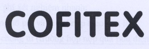 Mẫu nhãn hiệu COFITEX
