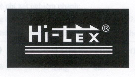 Mẫu nhãn hiệu HI-TEX