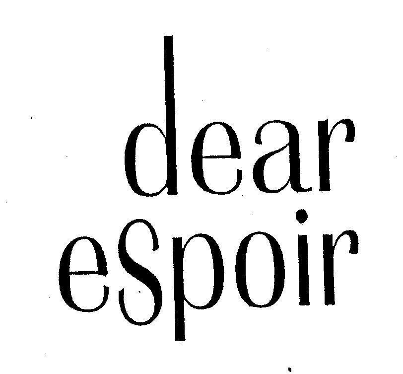 Mẫu nhãn hiệu DEAR ESPOIR