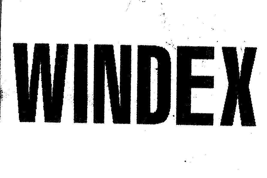Mẫu nhãn hiệu WINDEX