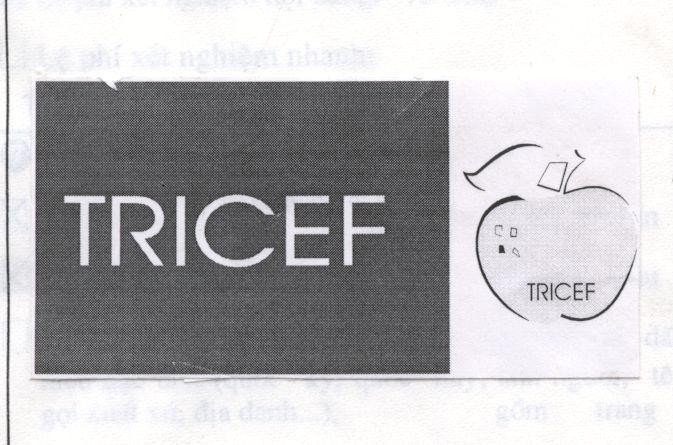 Mẫu nhãn hiệu TRICEF