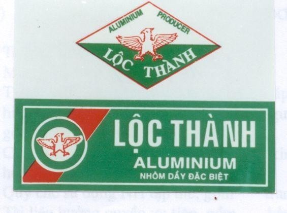 Mẫu nhãn hiệu Lộc Thành ALUMINIUM