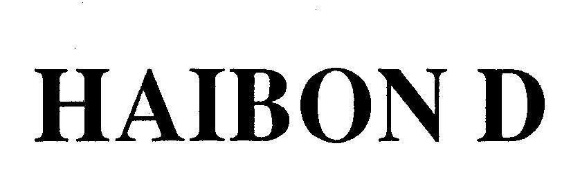 Mẫu nhãn hiệu HAIBON D