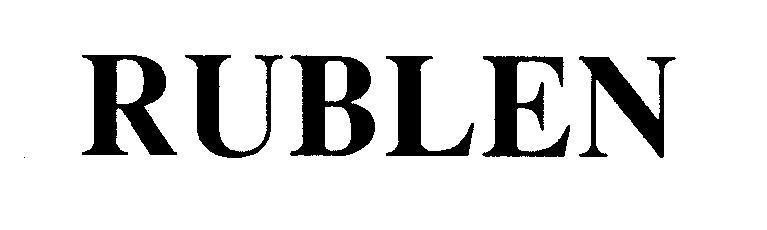 Mẫu nhãn hiệu RUBLEN