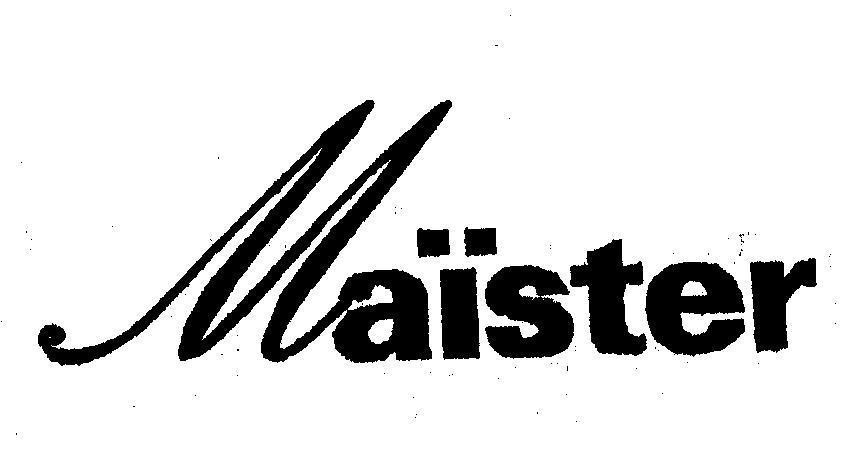 Mẫu nhãn hiệu MAISTER