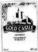 Mẫu nhãn hiệu GOLD CASTLE WHISKY