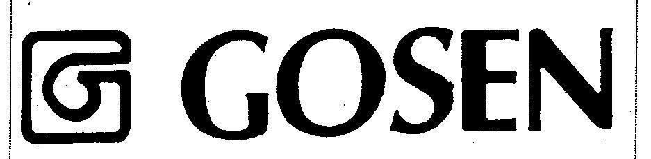 Mẫu nhãn hiệu GOSEN G