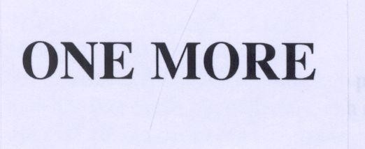 Mẫu nhãn hiệu ONE MORE