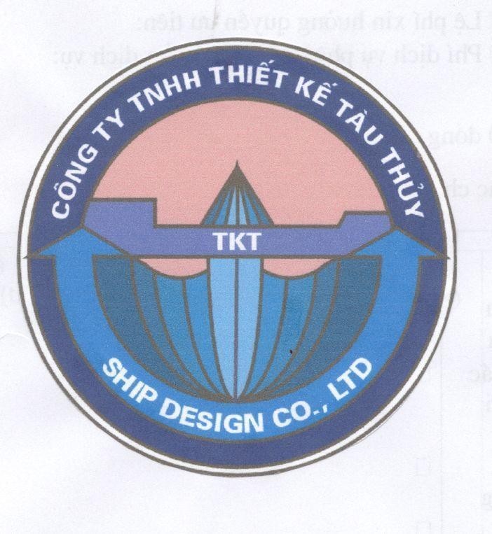 Mẫu nhãn hiệu Công Ty TNHH Thiết Kế Tàu Thuỷ TKT SHIP DESIGN CO LTD