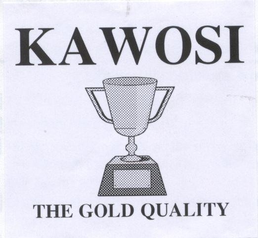 Mẫu nhãn hiệu KAWOSI THE GOLD QUALITY