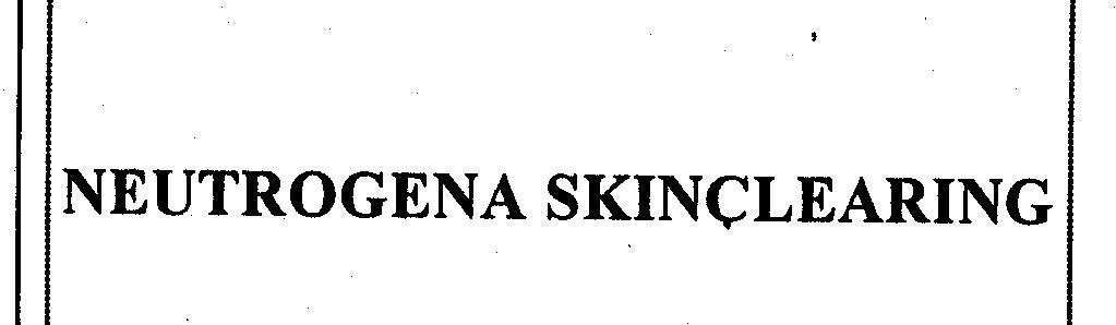 Mẫu nhãn hiệu NEUTROGENA SKINCLEARING