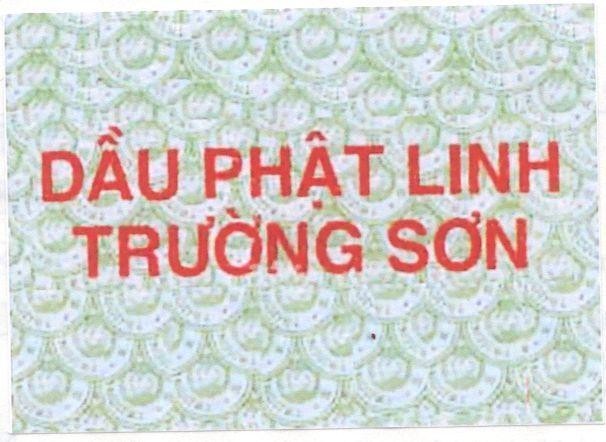 Mẫu nhãn hiệu Dầu Phật Linh Trường Sơn