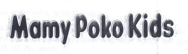 Mẫu nhãn hiệu MAMY POKO KIDS