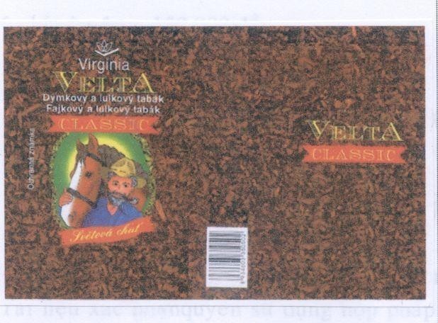 Mẫu nhãn hiệu VELTA CLASSIC VIRGINIA