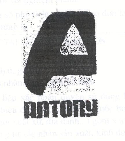 Mẫu nhãn hiệu ANTORY A