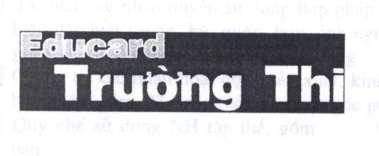 Mẫu nhãn hiệu EDUCARD Trường Thi
