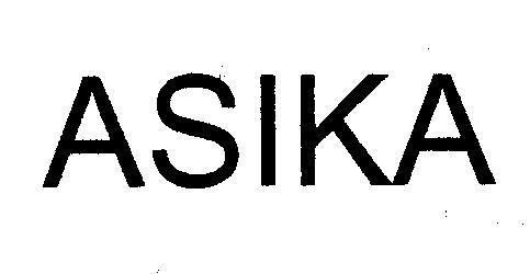 Mẫu nhãn hiệu ASIKA