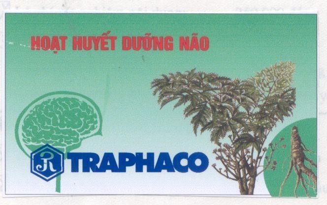 Mẫu nhãn hiệu Hoạt huyết dưỡng não PR R TRAPHACO