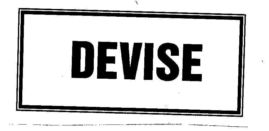 Mẫu nhãn hiệu DEVISE