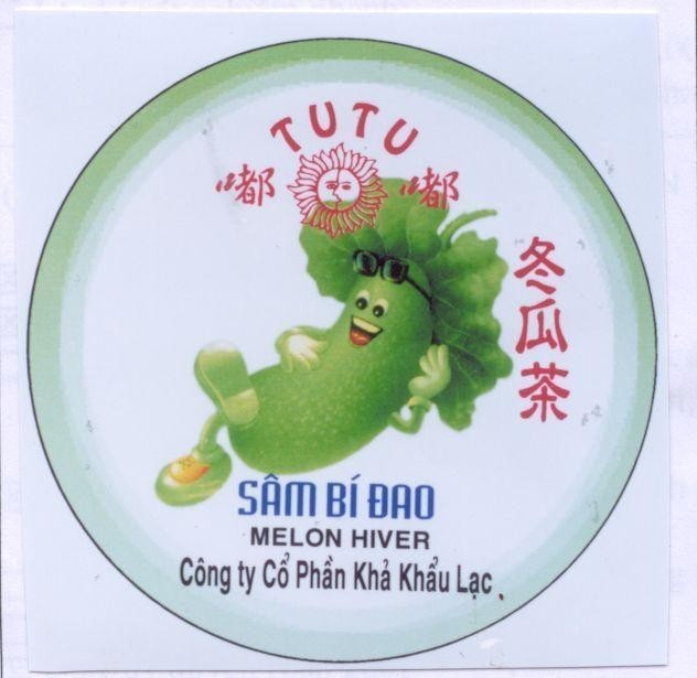 Mẫu nhãn hiệu TU TU DU DU Sâm Bí Đao MELON HIVER CONG TY CO PHAN KHA KHAU LAC