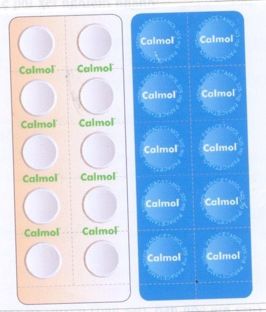 Mẫu nhãn hiệu CALMOL