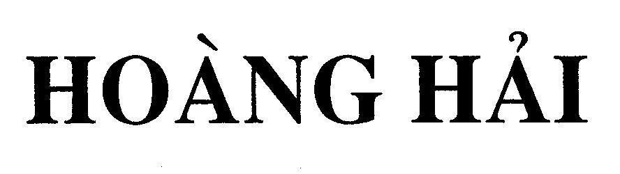 Mẫu nhãn hiệu Hoàng Hải
