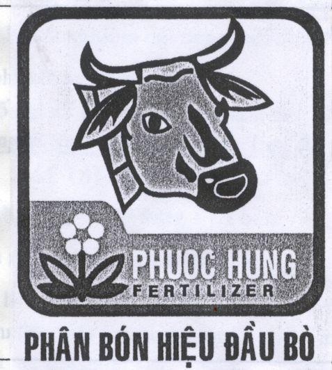 Mẫu nhãn hiệu PHUOC HUNG FERTILIZER Phân Bón Hiệu Đầu Bò