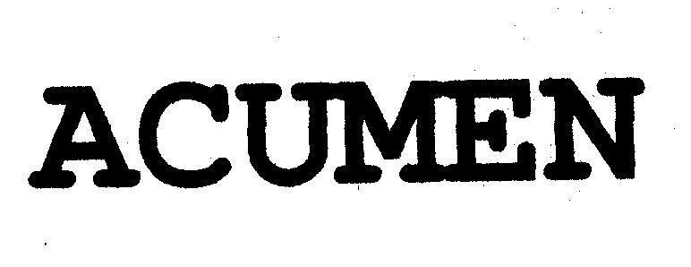 Mẫu nhãn hiệu ACUMEN